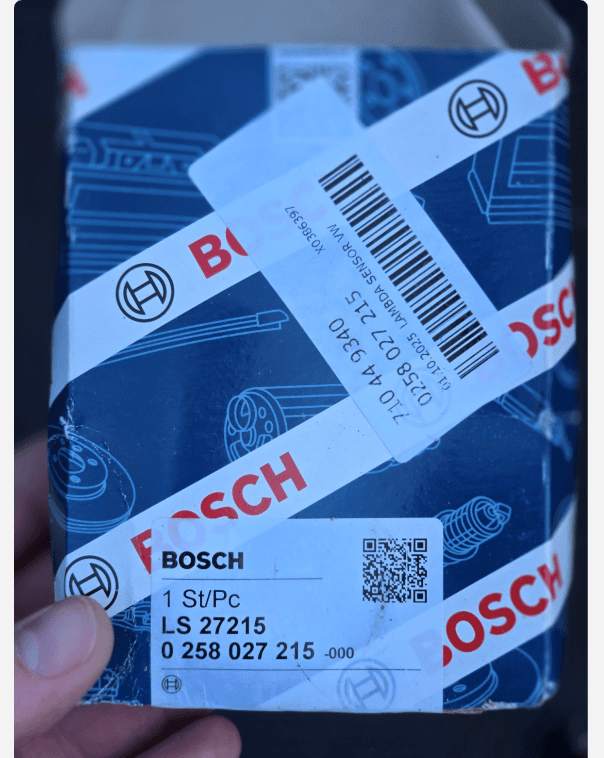 Fit the new Bosch sensor
