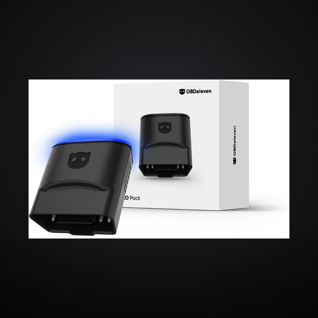 OBDeleven 3 Pro Pack OBD2 teşhis dongle’ı — mavi LED ve perakende kutusu